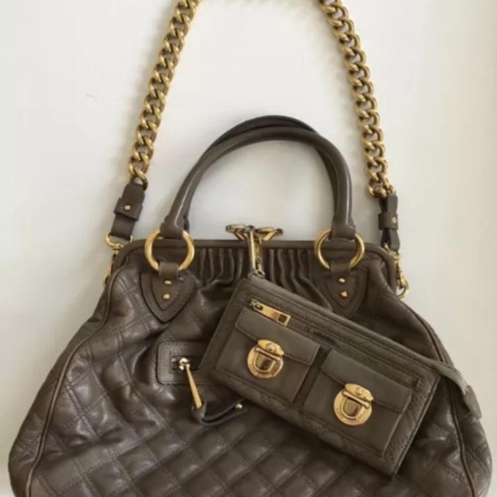 Marc Jacobs Quilted Stam w/ Matching Wallet